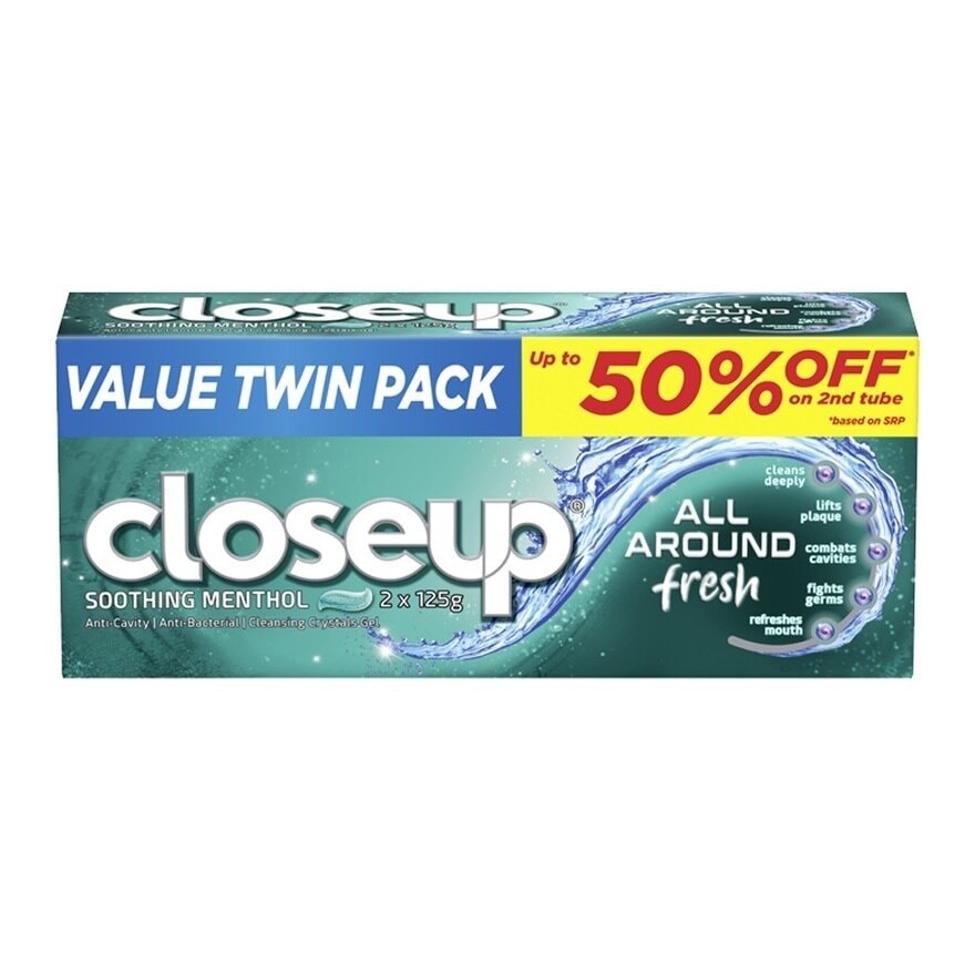 All Around Fresh Soothing Menthol Toothpaste 2x125g