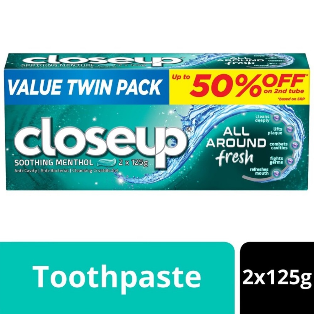 All Around Fresh Soothing Menthol Toothpaste 2x125g