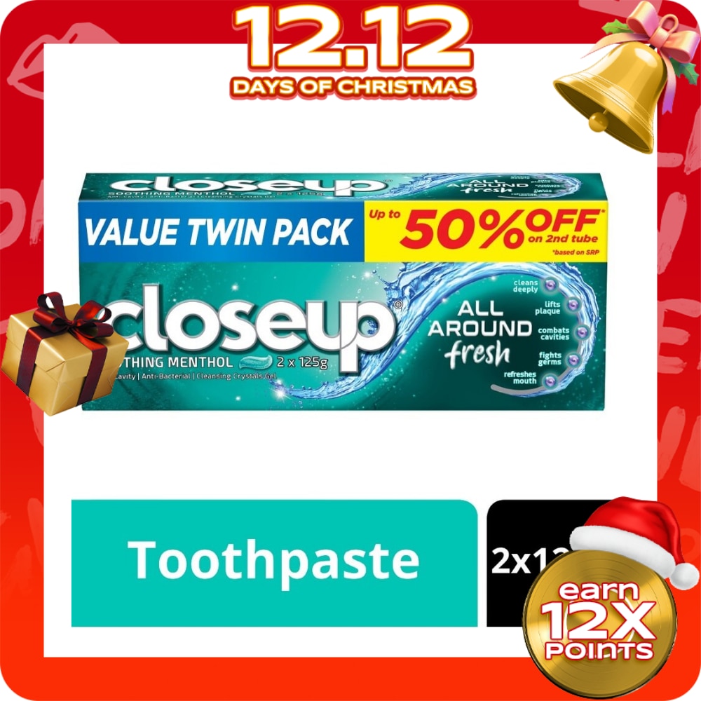 All Around Fresh Soothing Menthol Toothpaste 2x125g