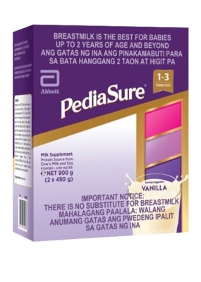 PEDIASURE 1 to 3 Vanilla 900g With K2 and Arginine