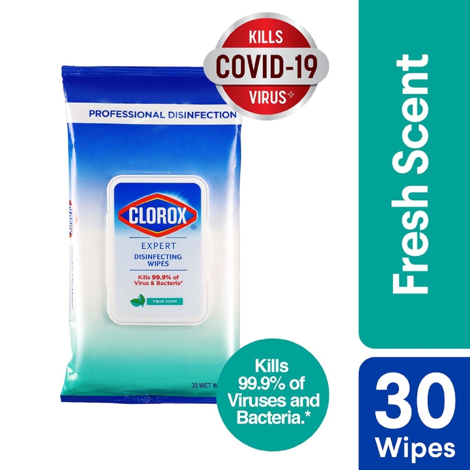 Disinfecting Wipes Fresh Scent 30 Wipes