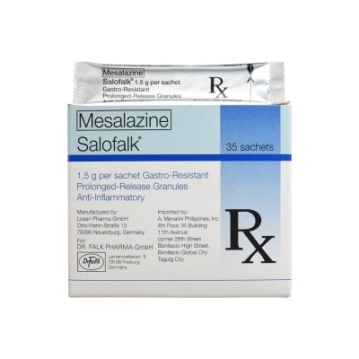 SALOFALK Mesalazine 1.5g per Sachet Gastro-Resistant Prolonged-Release Granules [PRESCRIPTION REQUIRED]