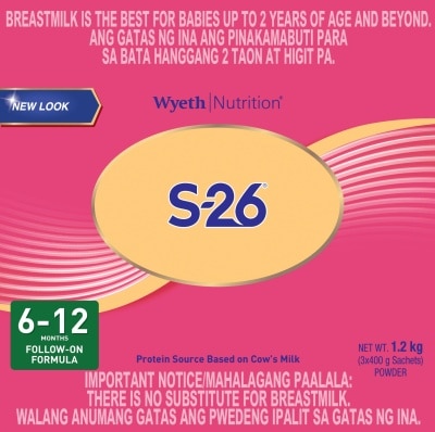 S26 TWO Milk Supplement for 6-12 Months 1.2kg