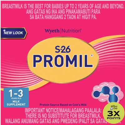 S26 PROMIL® THREE Milk Supplement for Kids 1-3 Years Old 1.2kg