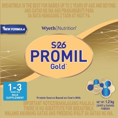 PROMIL Promil Gold® Three milk supplement for kids 1-3 years old bag in box 1.2kg