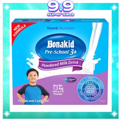 BONAKID PRE-SCHOOL® 3+ Stage 4 Powdered Milk Drink for Children Over 3 Years Old 1.2kg