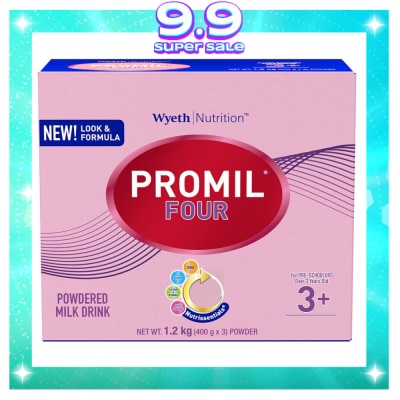 PROMIL FOUR Powdered Milk Drink for Pre-Schoolers Over 3 Years Old 1.2kg