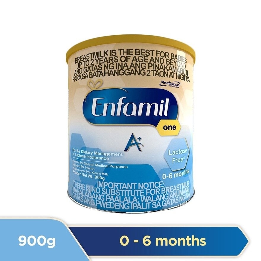 A+ One Milk Supplement Powder Lactose Free for 0-6 Months Old 900g