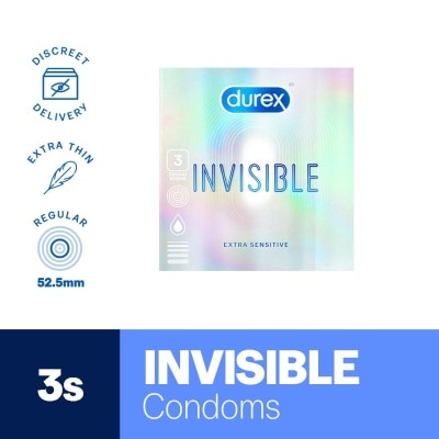 DUREX Condoms Invisible Extra Sensitive 3s