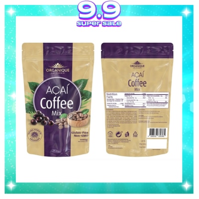 ORGANIQUE Acai Coffee Mix Powder X 10 15g Sachets