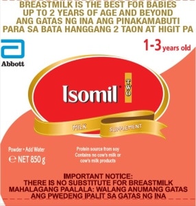 ISOMIL, Two 850G Watsons Philippines - Main Image
