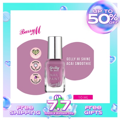 BARRY M Gelly Hi Shine Acai Smoothie Nail Paint 10ml