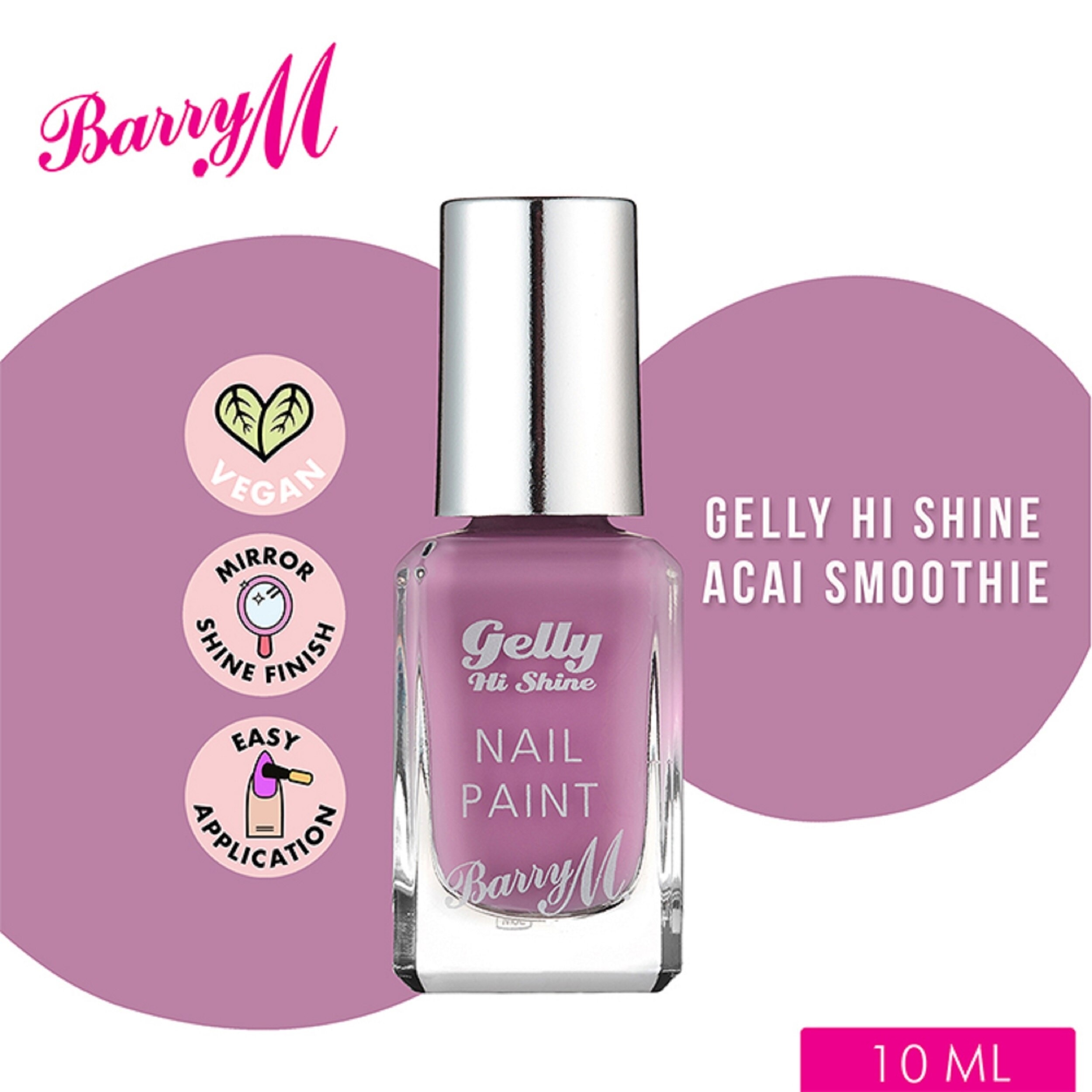 Gelly Hi Shine Acai Smoothie Nail Paint 10ml