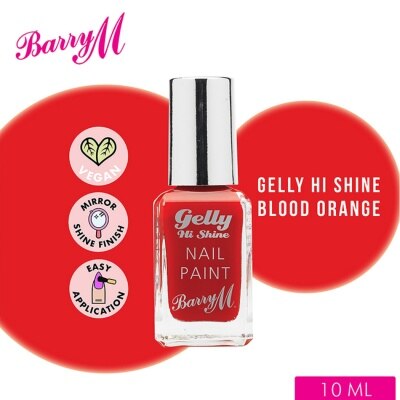 Discount on Barry  shoes - SKU: M Gelly Hi Shine Blood Orange Nail Paint 10ml