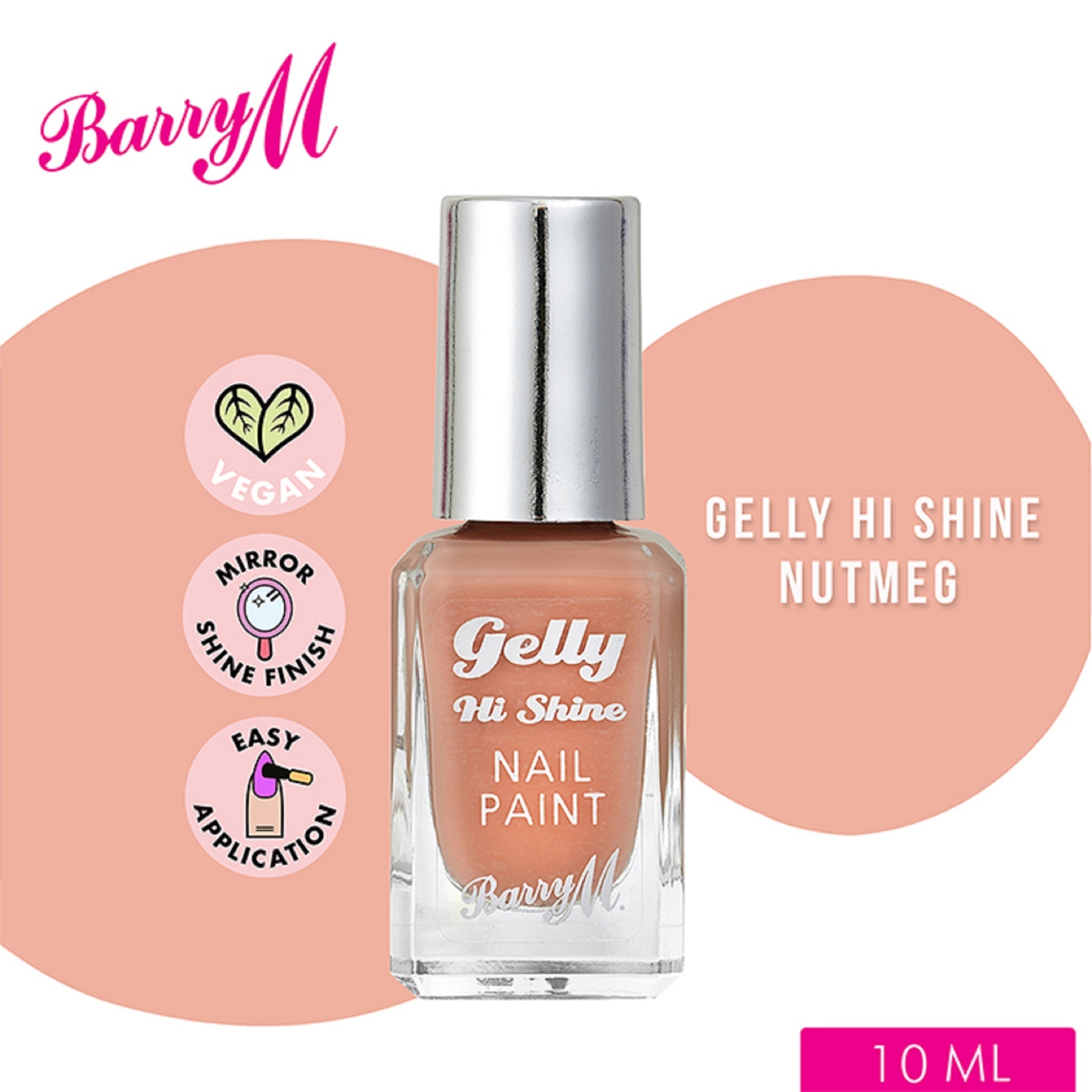 Gelly Hi Shine Nutmeg Nail Paint 10ml