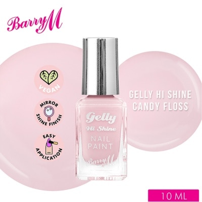 BARRY M Gelly Hi Shine Candy Floss Nail Paint 10ml