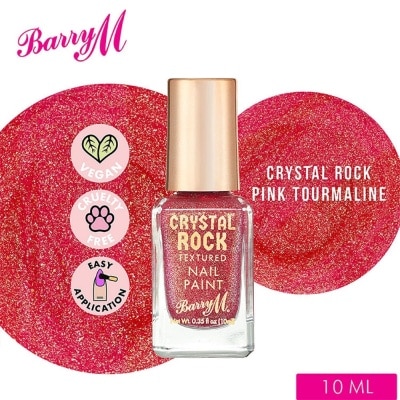 BARRY M Crystal Rock Texture Pink Tourmaline Nail Paint 10ml