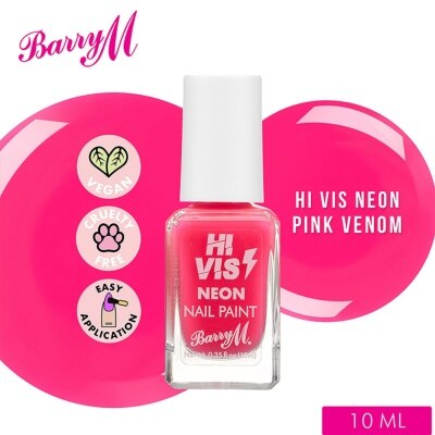 Discount on Barry  shoes - SKU: M Hi Vis Neon Pink Venom Nail Paint 10ml