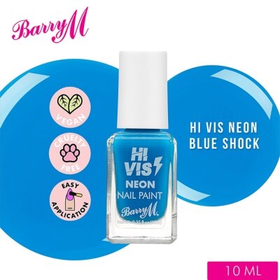 Discount on Barry  shoes - SKU: M Hi Vis Neon Blue shock Nail Paint 10ml