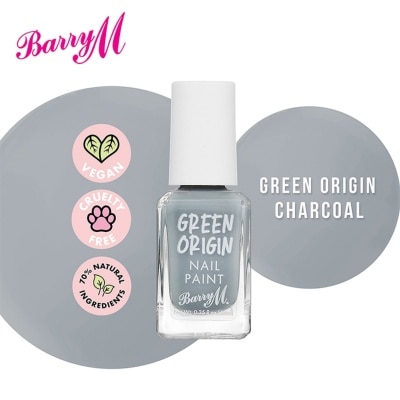 BARRY M Green Origin Charcoal Nail Paint 10ml