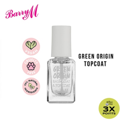 BARRY M Green Origin Top Coat Nail Paint 10ml