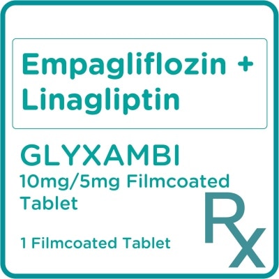 GLYXAMBI Empagliflozin + Linagliptin 10mg/5mg 1 Filmcoated Tablet [PRESCRIPTION REQUIRED]