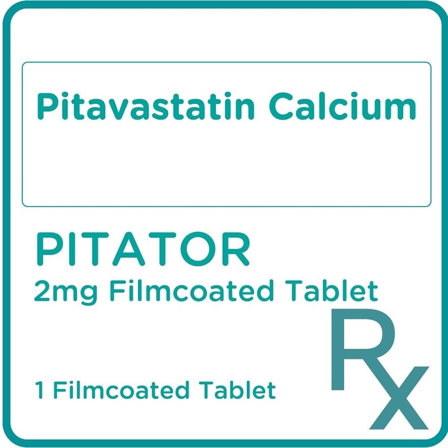 Pitavastatin Calcium 2mg 1 Filmcoated Tablet [PRESCRIPTION REQUIRED]