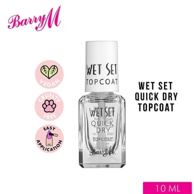 BARRY M Wet Set Quick Dry Topcoat 10ml