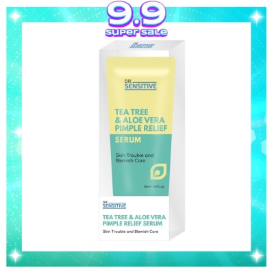 DR SENSITIVE Tea Tree & Aloe Vera Pimple Relief Serum 30ml