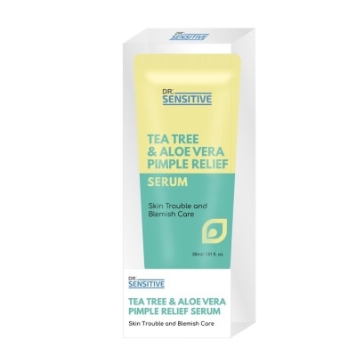 DR SENSITIVE Tea Tree & Aloe Vera Pimple Relief Serum 30ml