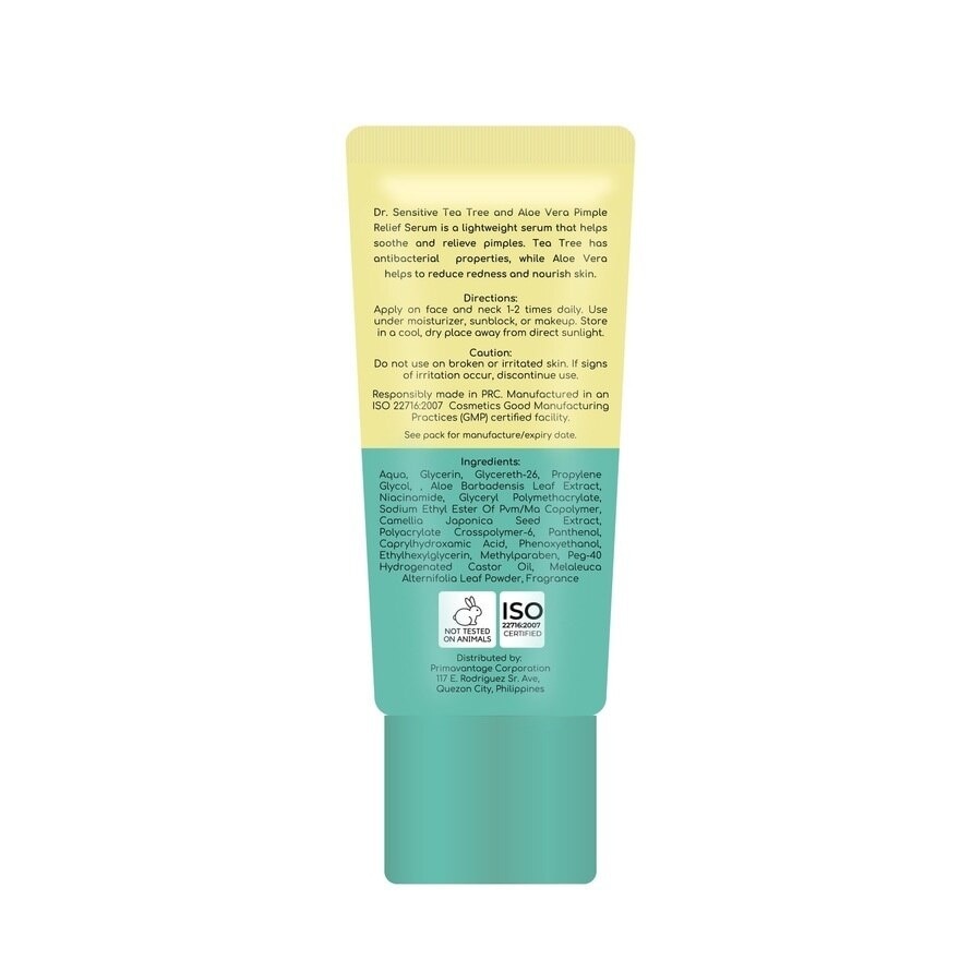 Tea Tree & Aloe Vera Pimple Relief Serum 30ml