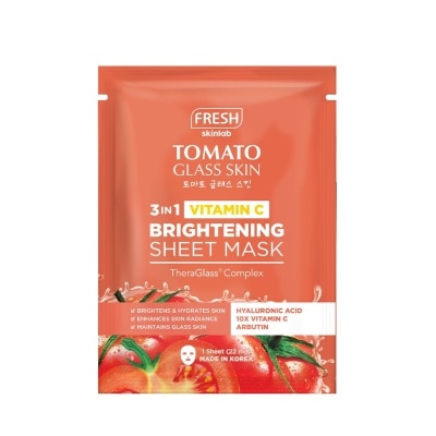 FRESH Tomato Glass Skin Tomato Serum Sheet Mask 22ml