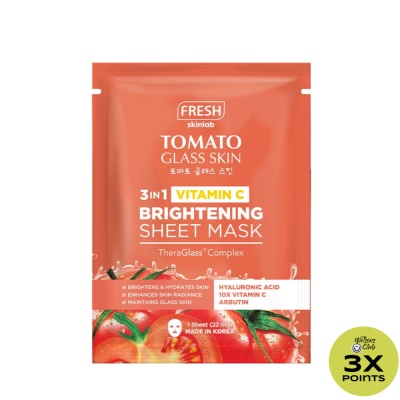 FRESH Tomato Glass Skin Tomato Serum Sheet Mask 22ml