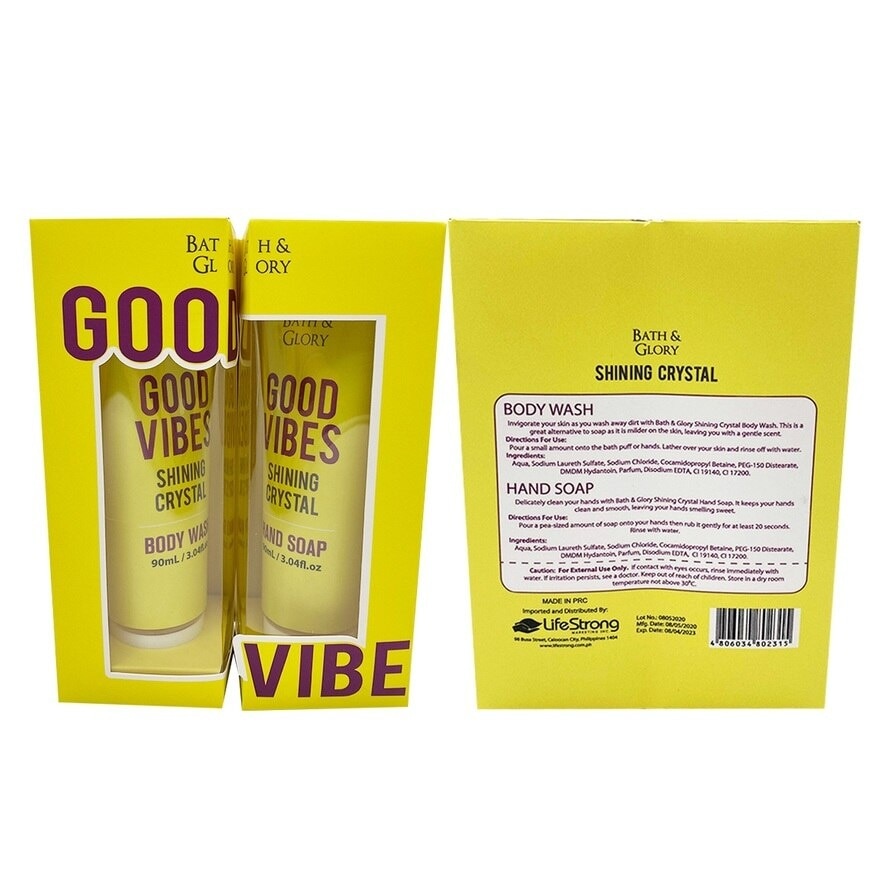 Shining Crystal Body Wash And Hand Soap X2 90ml