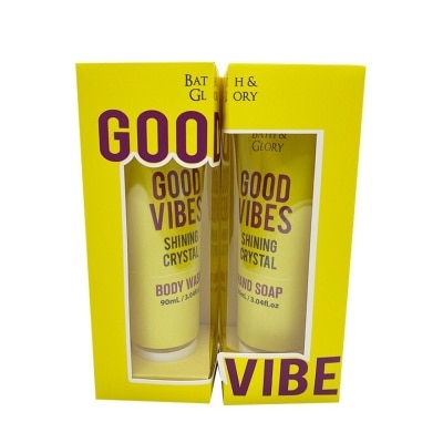 BATH AND GLORY - Shining Crystal Body Wash And Hand Soap X2 90ml