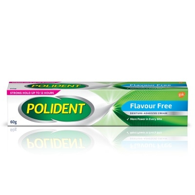 POLIDENT Polident Adhesive Cream Flavour Free 60g