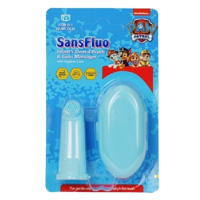 SANFLUO Infant's Dental Brush and Gum Massager (Blue)