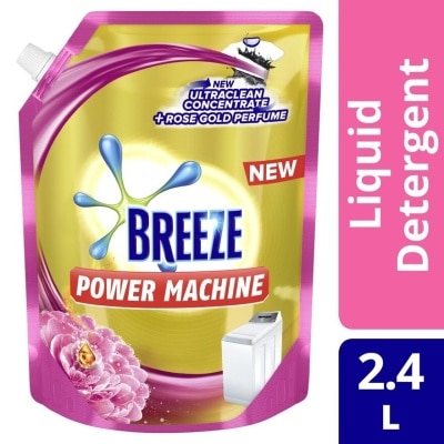 BREEZE Powermachine With Rose Gold Perfume Liquid Detergent 2.4L