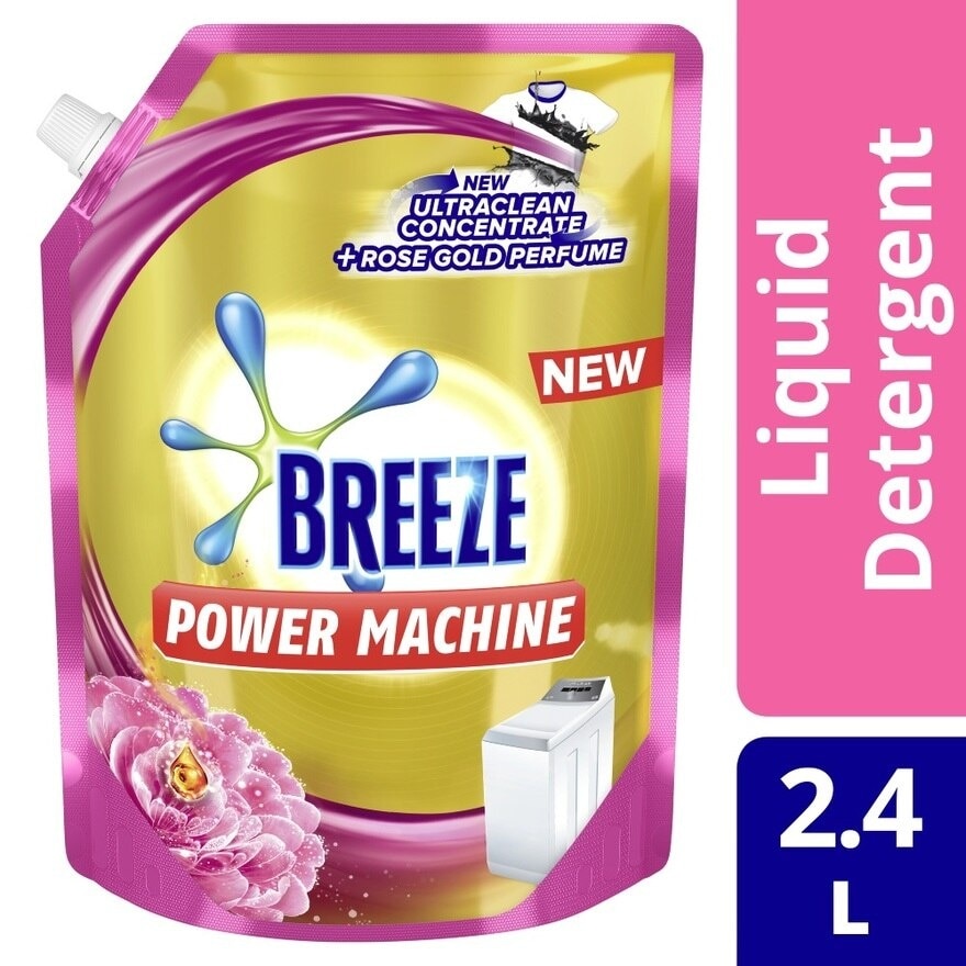 Powermachine With Rose Gold Perfume Liquid Detergent 2.4L