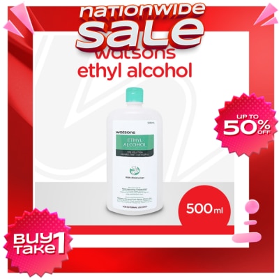 WATSONS Ethyl Alcohol 70% Solution Disinfectant/Antiseptic 500mL