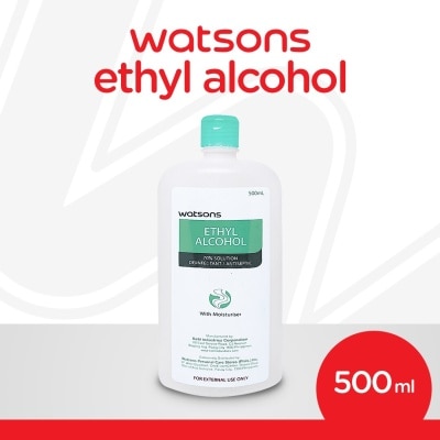 WATSONS Ethyl Alcohol 70% Solution Disinfectant/Antiseptic 500mL