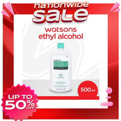 WATSONS Ethyl Alcohol 70% Solution Disinfectant/Antiseptic 500mL
