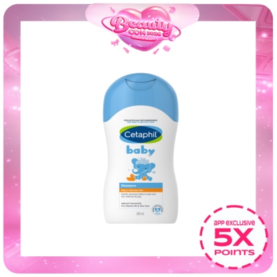CETAPHIL - Cetaphil Baby Shampoo 200ml [Natural Chamomile Gentle Formula / Hypoallergenic]