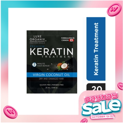 LUXE ORGANIX Luxe Organix Keratin Treatment Virgin Coconut Oil 20ml 6s image