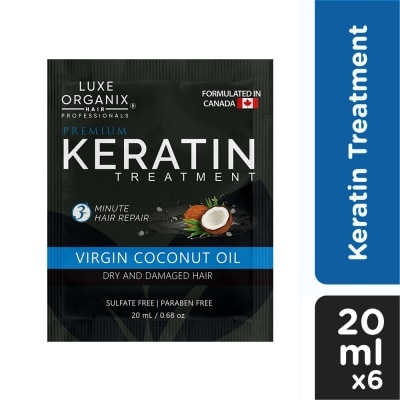 LUXE ORGANIX Luxe Organix Keratin Treatment Virgin Coconut Oil 20ml 6s