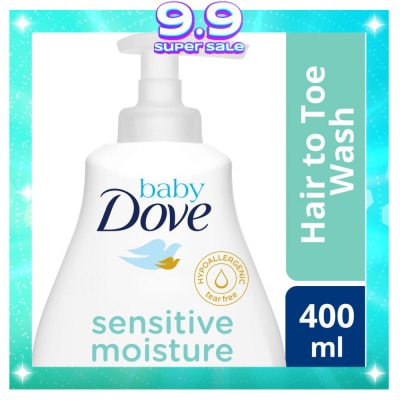 BABY DOVE Hair to Toe Baby Wash Sensitive Moisture 400ml
