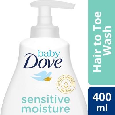 BABY DOVE Hair to Toe Baby Wash Sensitive Moisture 400ml