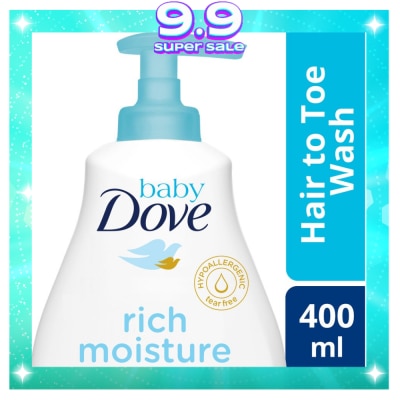 BABY DOVE Baby Dove Hair To Toe Wash Rich Moisture 400ML