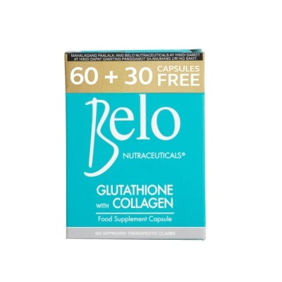 BELO Glutathione with Collagen 250mg 60 Capsules With Free 30 Capsules