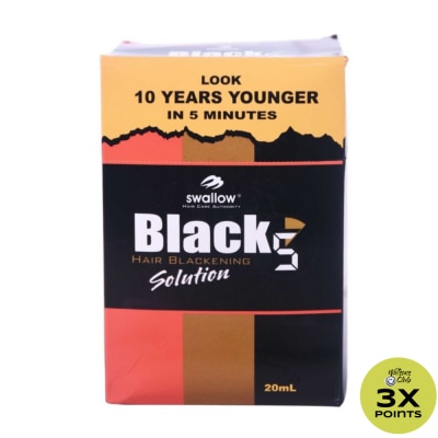 SWALLOW Black 5 Hair Blackening Solution 20ml